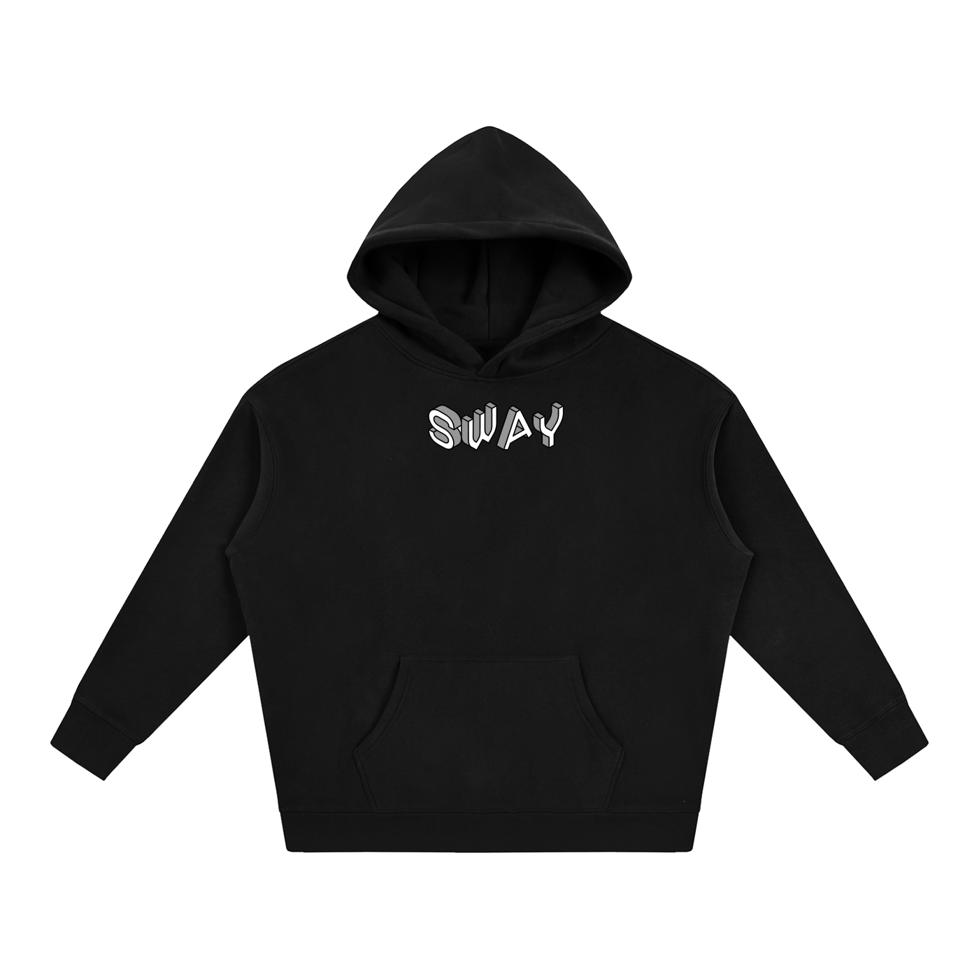 Grey SWAY Oversize Fleeced Hoodie