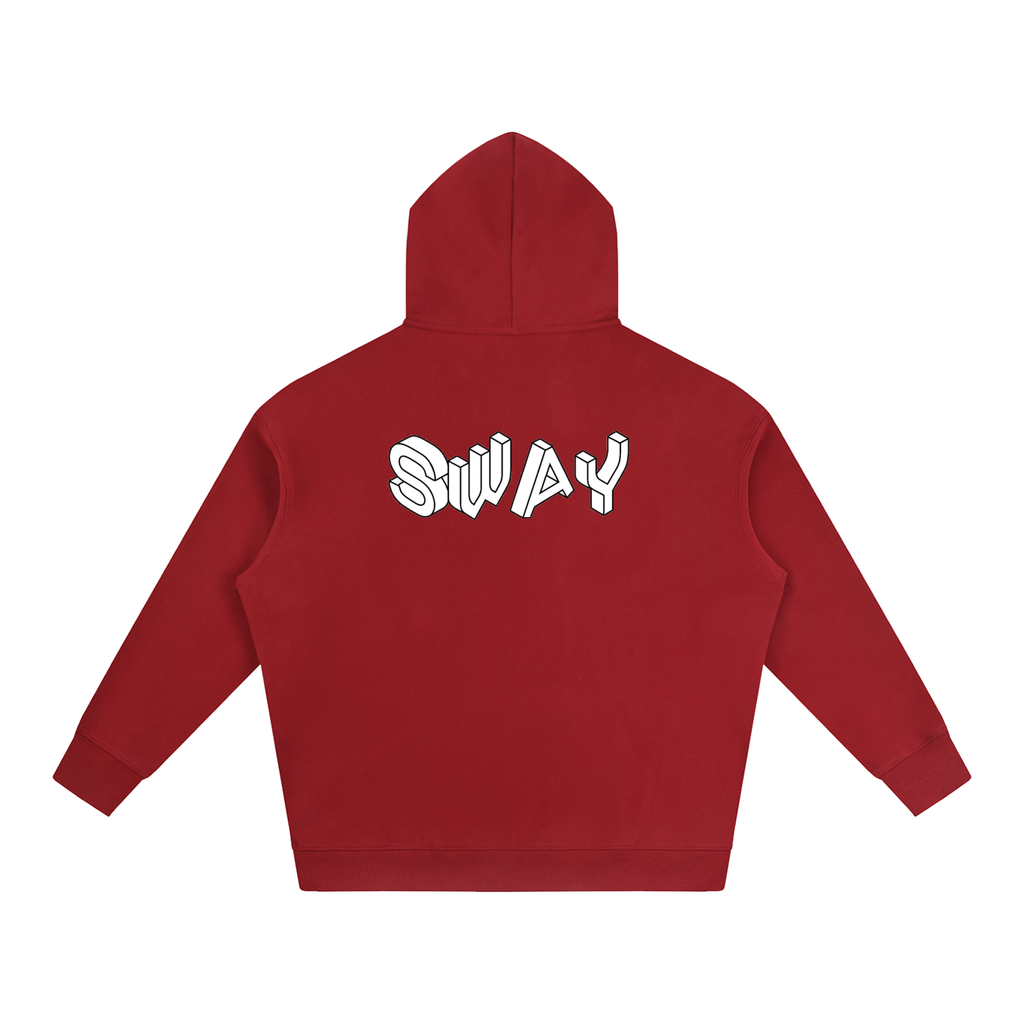 White SWAY Oversized Fleeced Hoodie