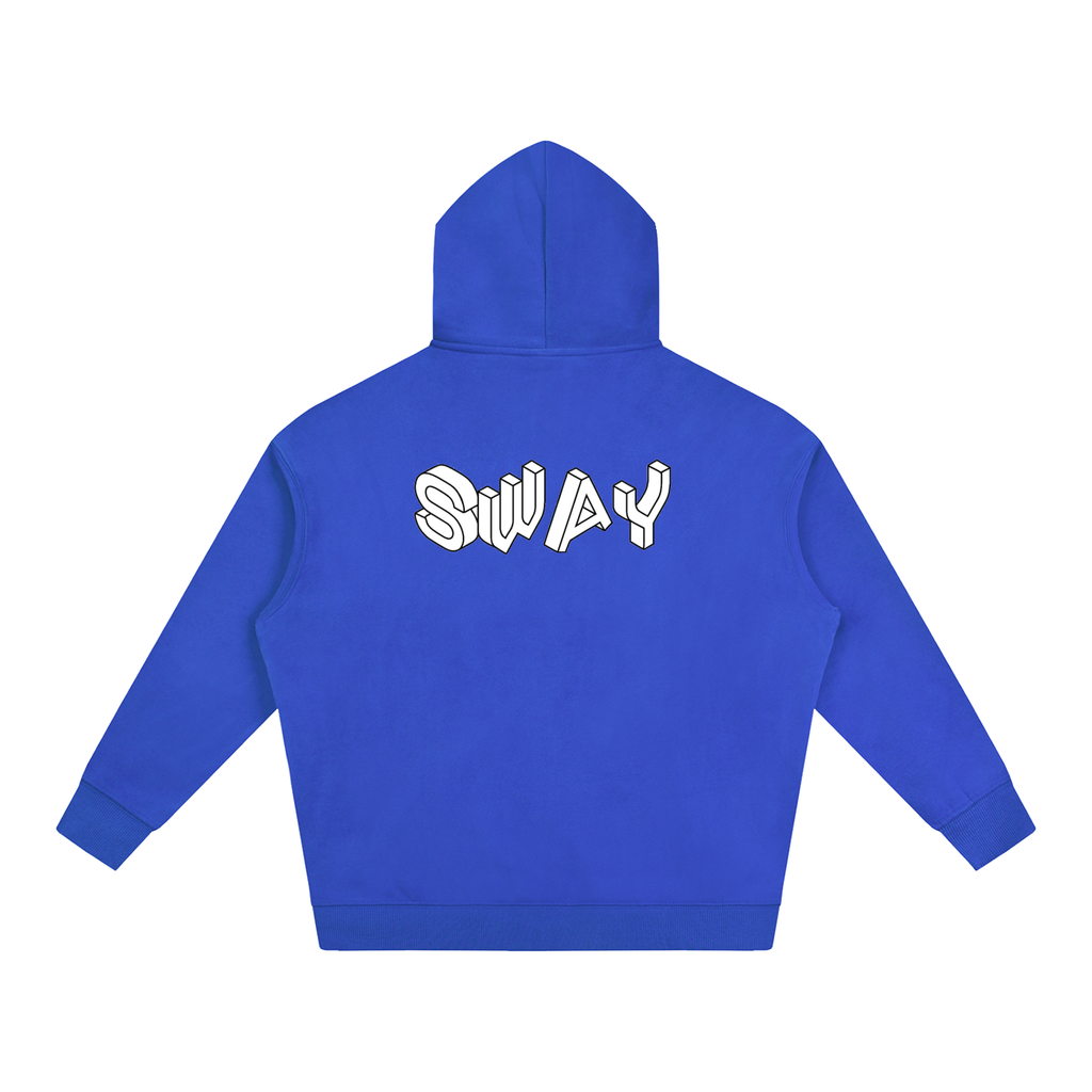 White SWAY Oversized Fleeced Hoodie
