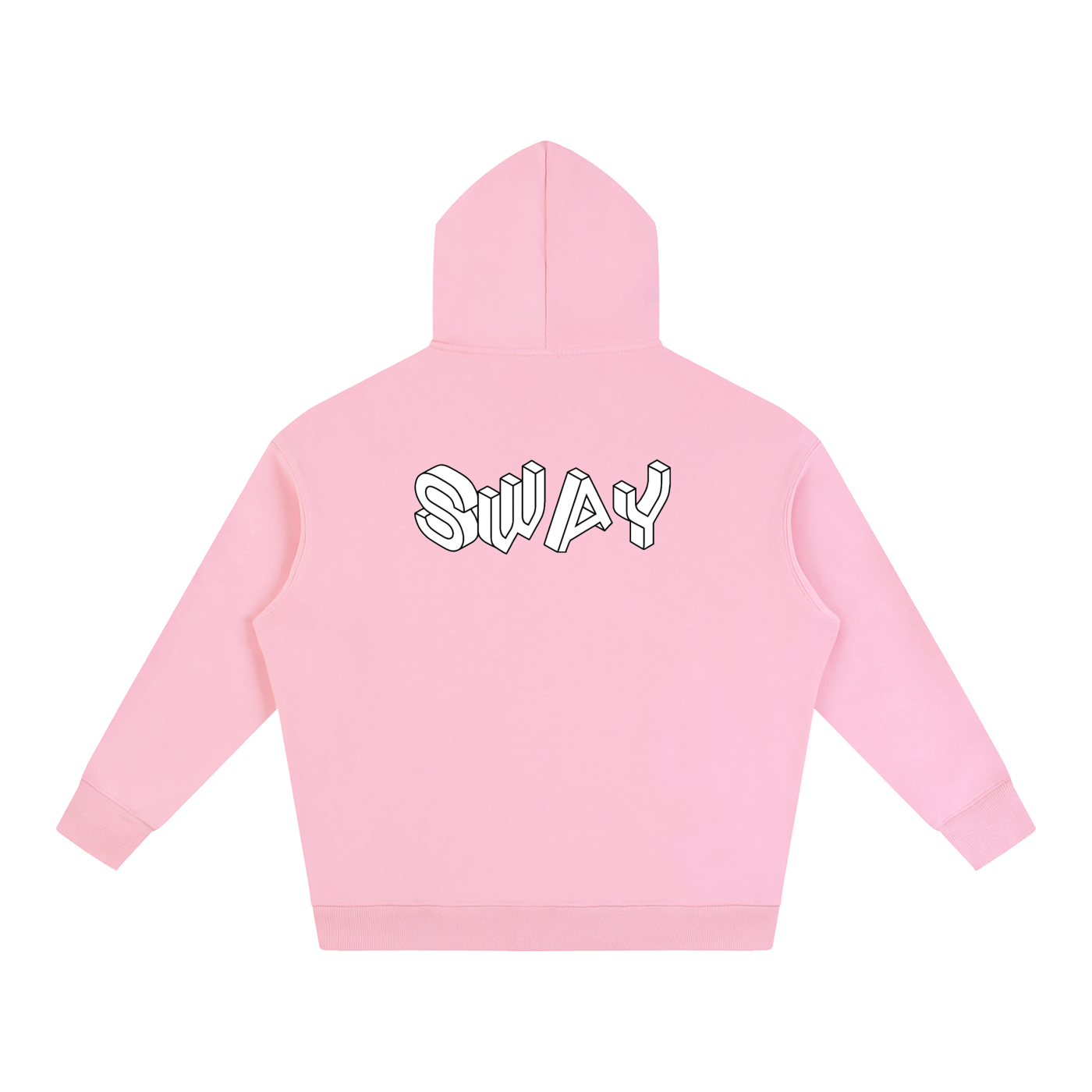 White SWAY Oversized Fleeced Hoodie
