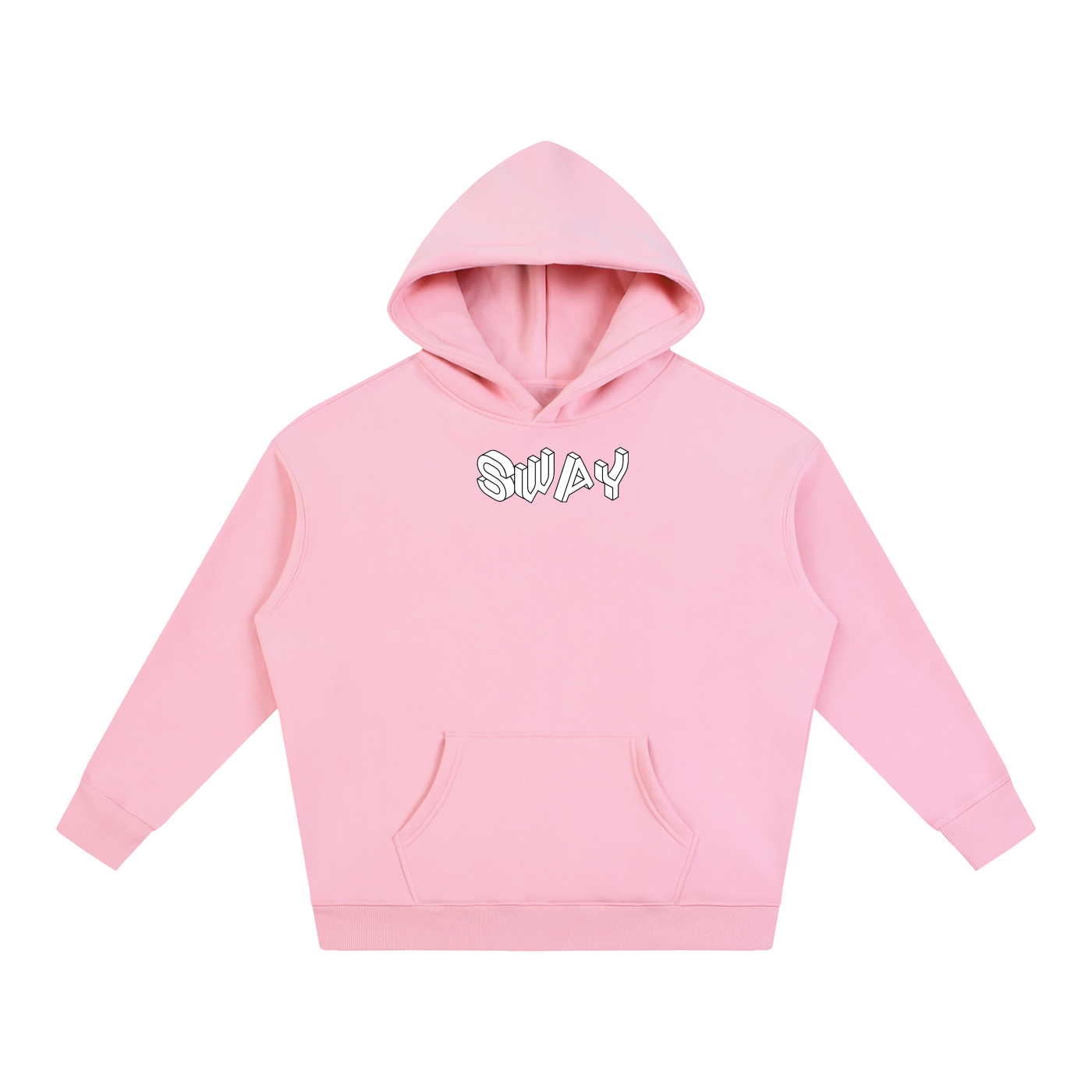 White SWAY Oversized Fleeced Hoodie