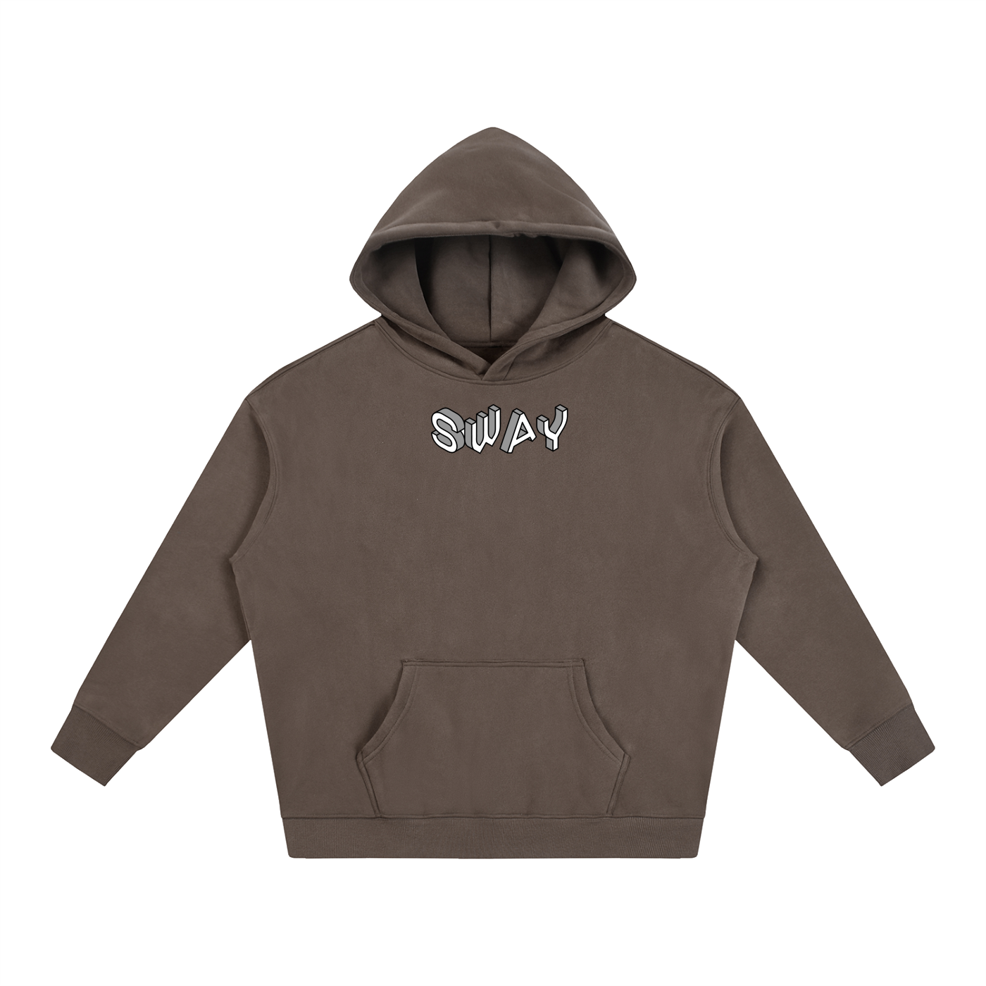 Grey SWAY Oversize Fleeced Hoodie