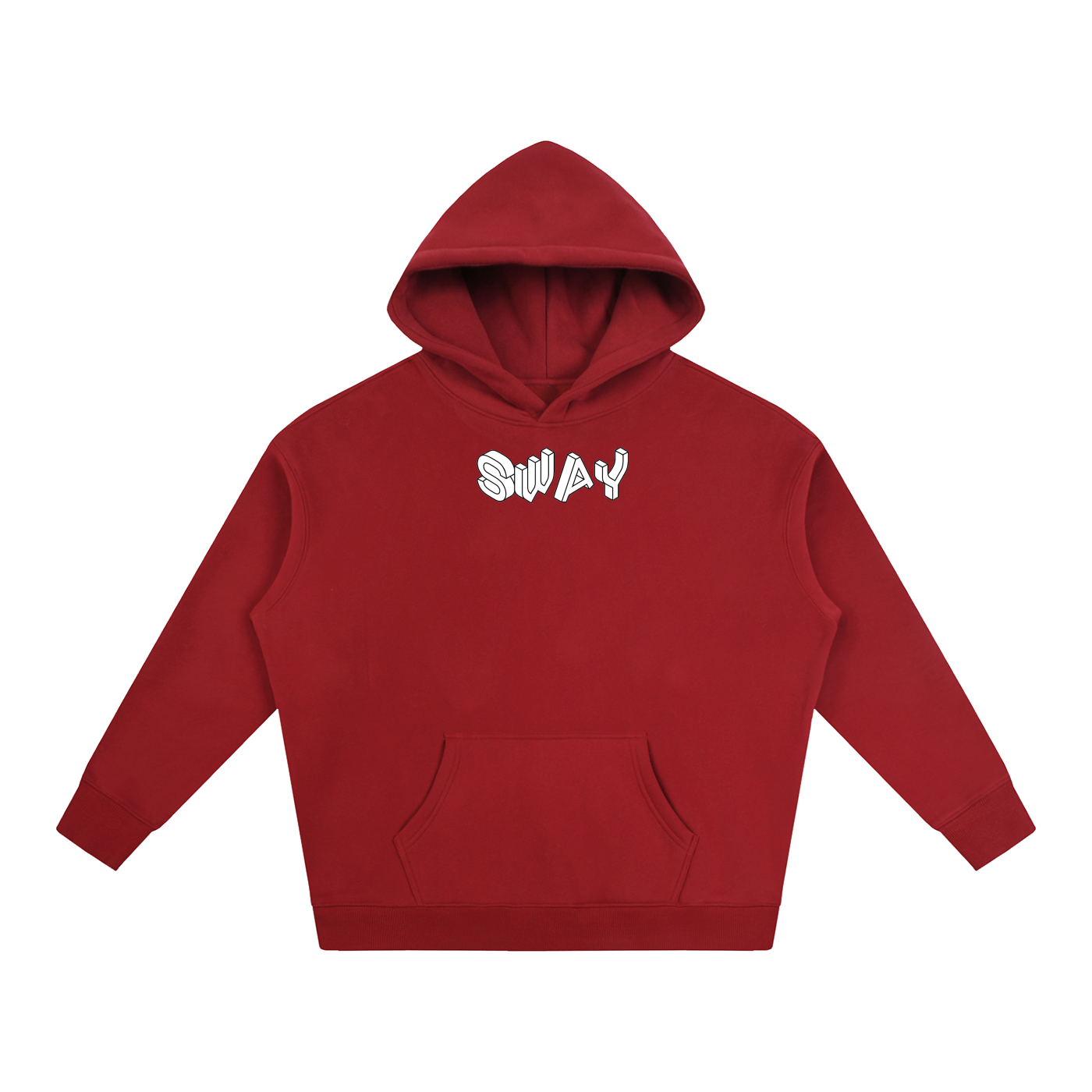 White SWAY Oversized Fleeced Hoodie