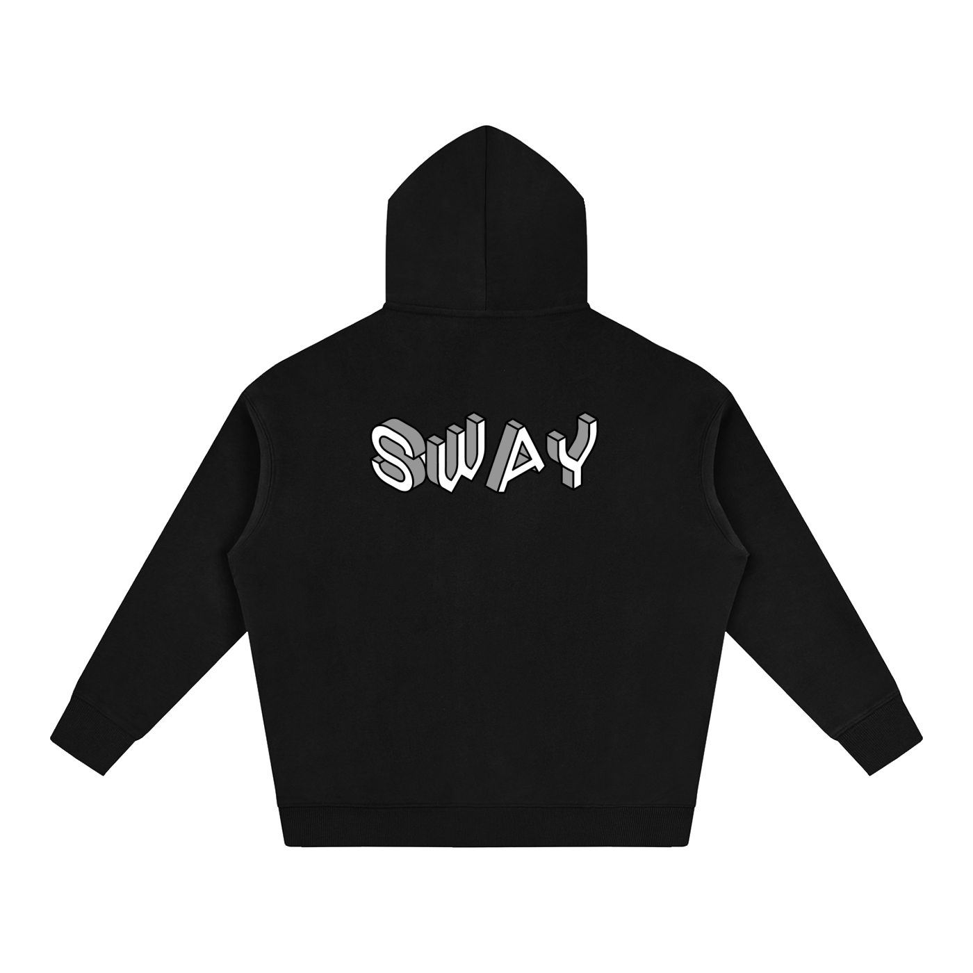 Grey SWAY Oversize Fleeced Hoodie