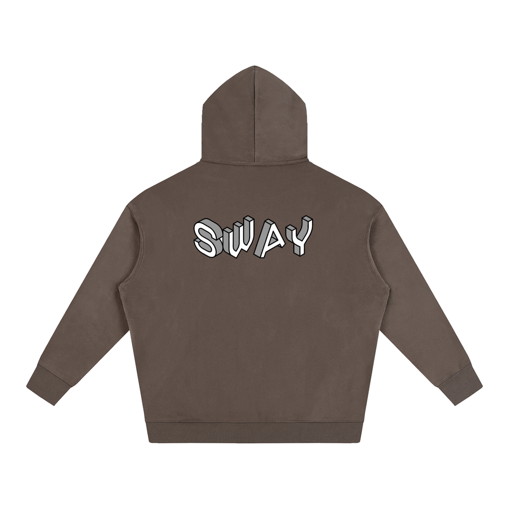 Grey SWAY Oversize Fleeced Hoodie