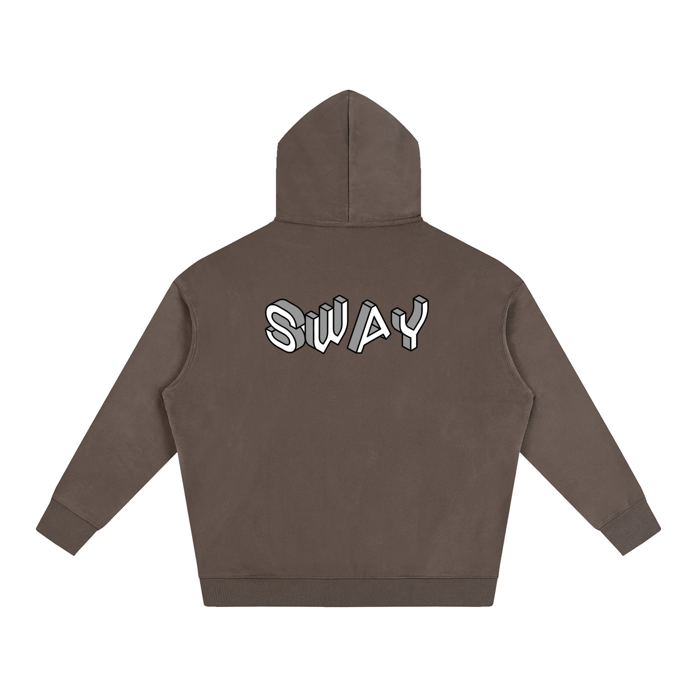 Grey SWAY Oversize Fleeced Hoodie