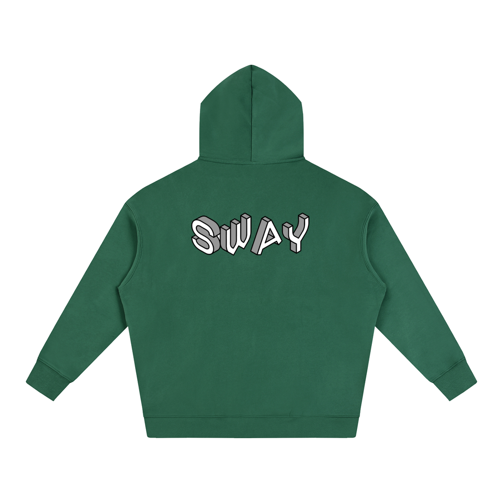 Grey SWAY Oversize Fleeced Hoodie