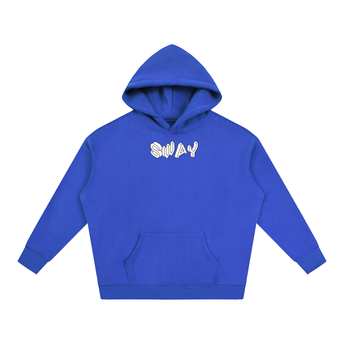 White SWAY Oversized Fleeced Hoodie